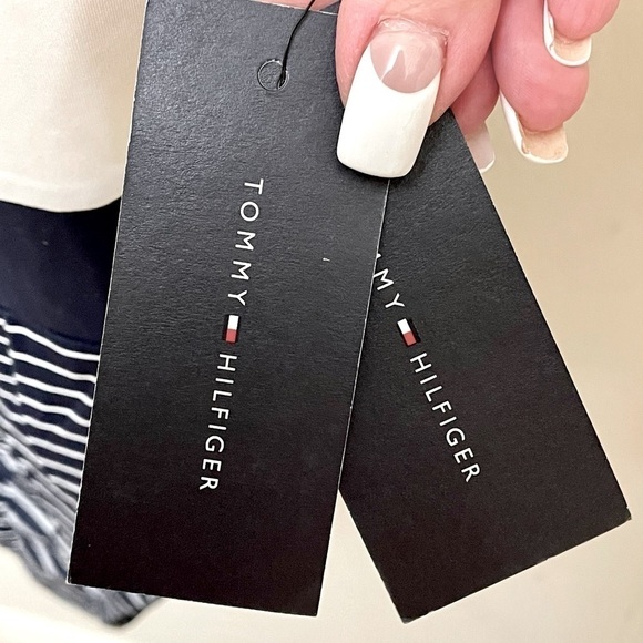 Tommy Hilfiger Swimsuit Bathing Suit Nautical Bow Size 10 NWT - Picture 8 of 15